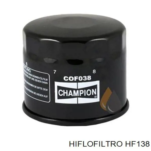 Filtr oleju HF138 Hiflofiltro