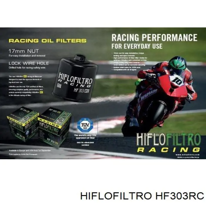 Filtr oleju HF303RC Hiflofiltro