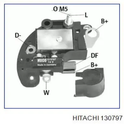 Regulator alternatora (przekaźnik ładowania) Hitachi 130797 cena, od 21,61 USD