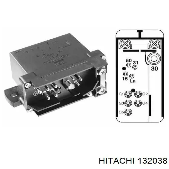 132038 Hitachi Przekaźnik świec żarowych