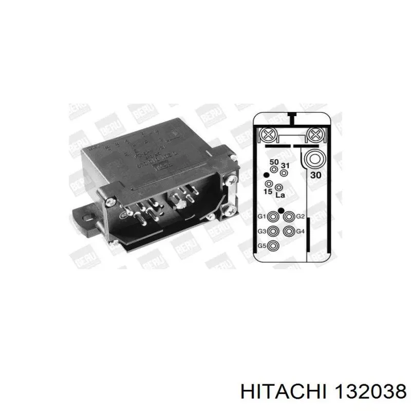 Przekaźnik świec żarowych Hitachi 132038 cena, od 89,97 USD