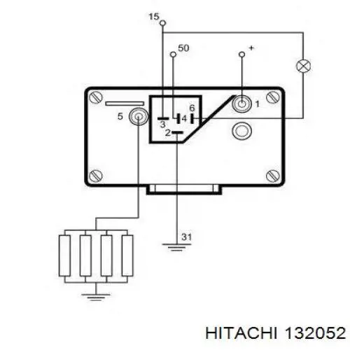 Przekaźnik świec żarowych Hitachi 132052 cena, od 72,58 USD