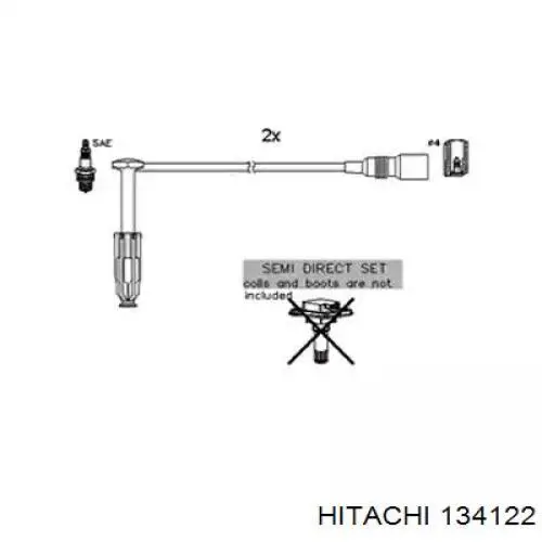 134122 Hitachi Zestaw przewodów wysokiego napięcia