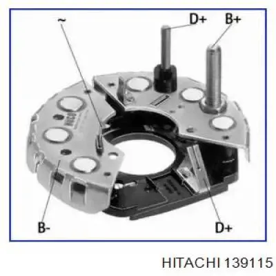 139115 Hitachi mostek prostowniczy alternatora = moster diodowy alternatora