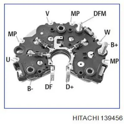 Mostek prostowniczy alternatora = Moster diodowy alternatora Hitachi 139456 cena, od 32,17 USD