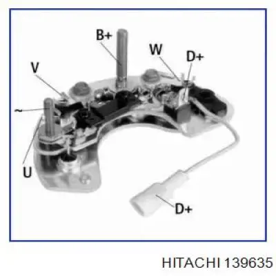 Mostek prostowniczy alternatora = Moster diodowy alternatora Hitachi 139635 cena, od 16,34 USD