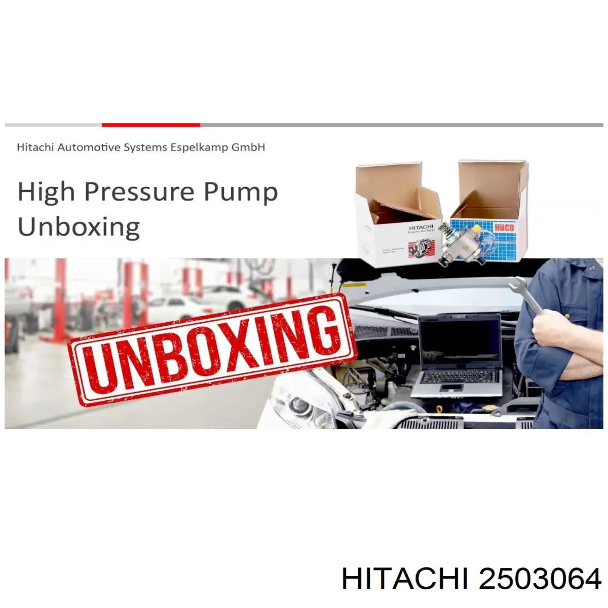 Do koszyka 2503064 Hitachi Pompa wtryskowa wysokiego ciśnienia