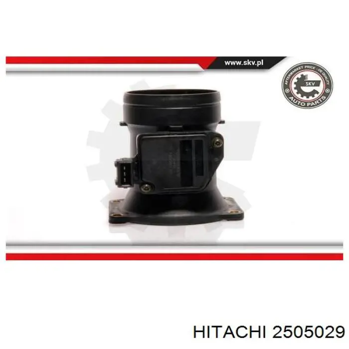 Do koszyka 2505029 Hitachi Czujnik przepływu powietrza, przepływomierz powietrza M.A.F.