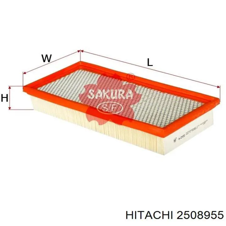 Czujnik przepływu powietrza, przepływomierz powietrza M.A.F. Hitachi 2508955 cena, od 64,76 USD