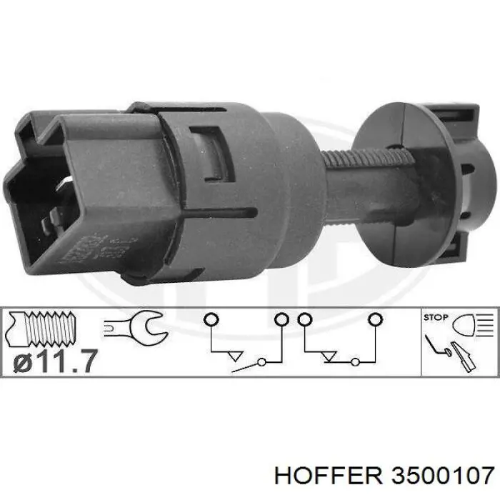 Czujnik włącznika świała stop Hoffer 3500107 cena, od 15,23 USD