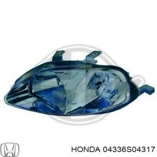Do koszyka 04336S04317 Honda Reflektor lewy