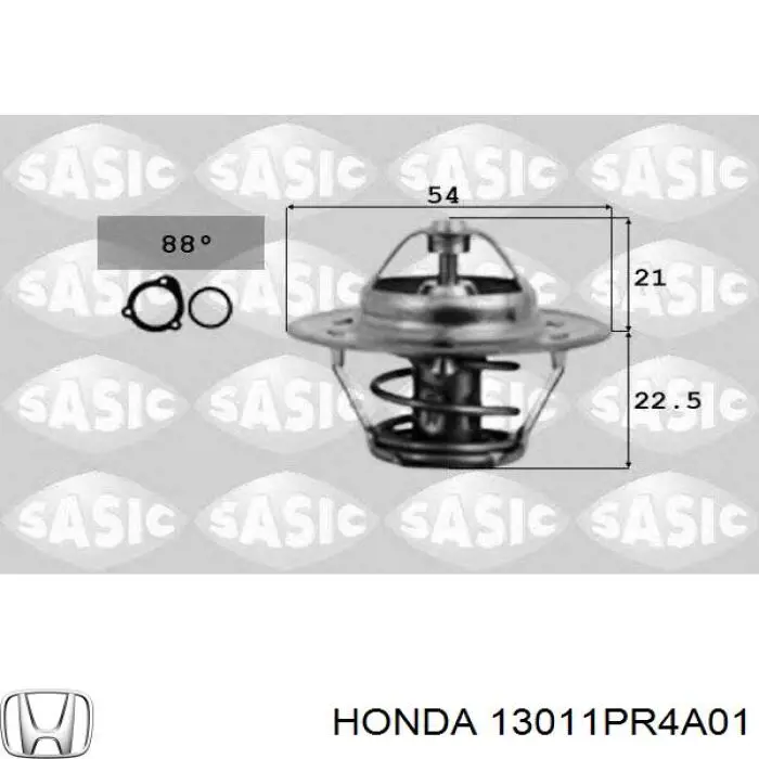 13011PR4A01 Honda pierścienie tłokowe na 1 cylinder, std.