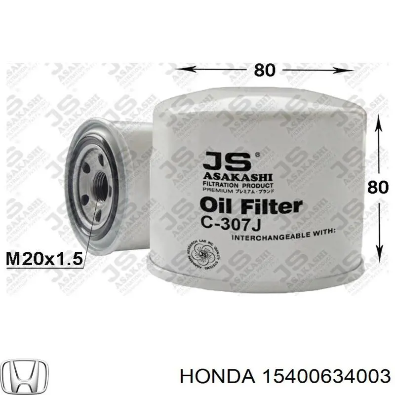 Filtr oleju 15400634003 Honda