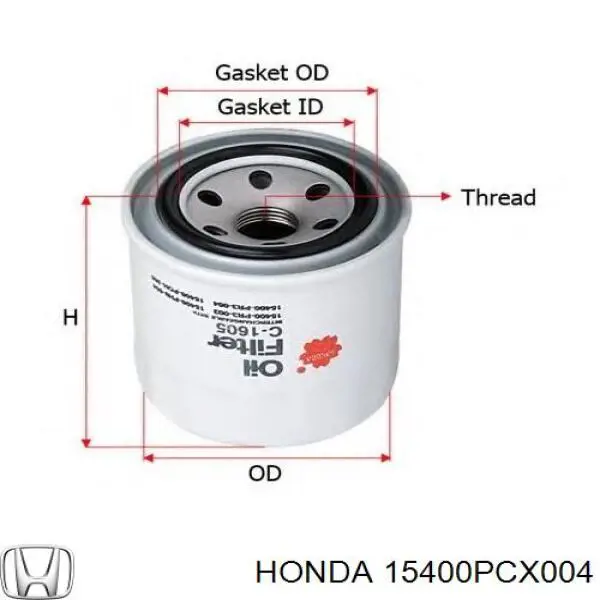 Filtr oleju Honda 15400PCX004 cena, od 4,96 USD