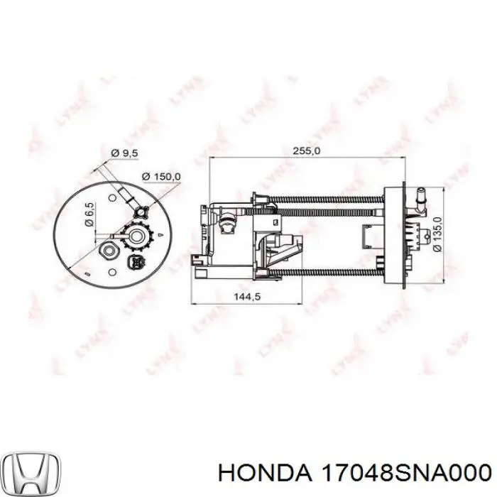 Filtr paliwa Honda 17048SNA000 cena, od 39,96 USD