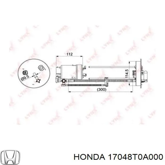 Moduł pompy paliwowej z czujnikiem poziomu paliwa Honda 17048T0A000 cena, od 31,46 USD