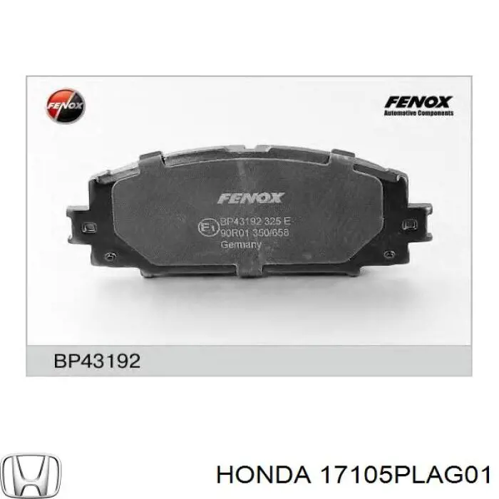 17105PLAG01 Honda Uszczelka kolektora ssącego