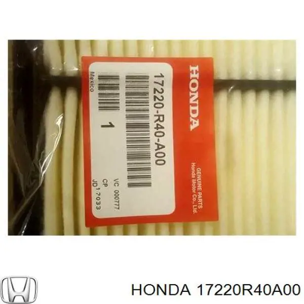 17220R40A00 Honda Filtr powietrza