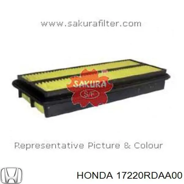 Filtr powietrza Honda 17220RDAA00 cena, od 15,87 USD