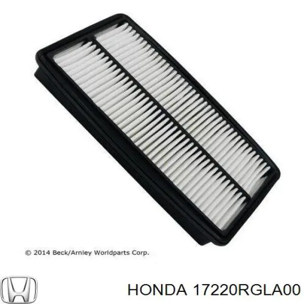 Do koszyka 17220RGLA00 Honda Filtr powietrza