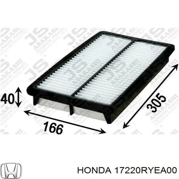 Filtr powietrza 17220RYEA00 Honda