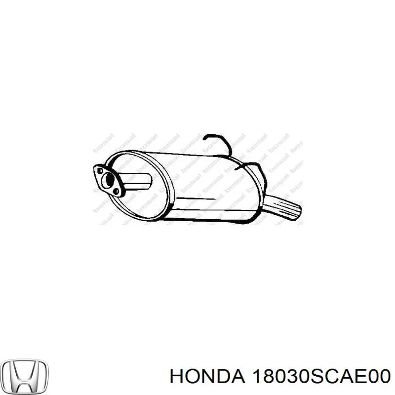 Tłumik, tylna część Honda 18030SCAE00 cena, od 91,09 USD