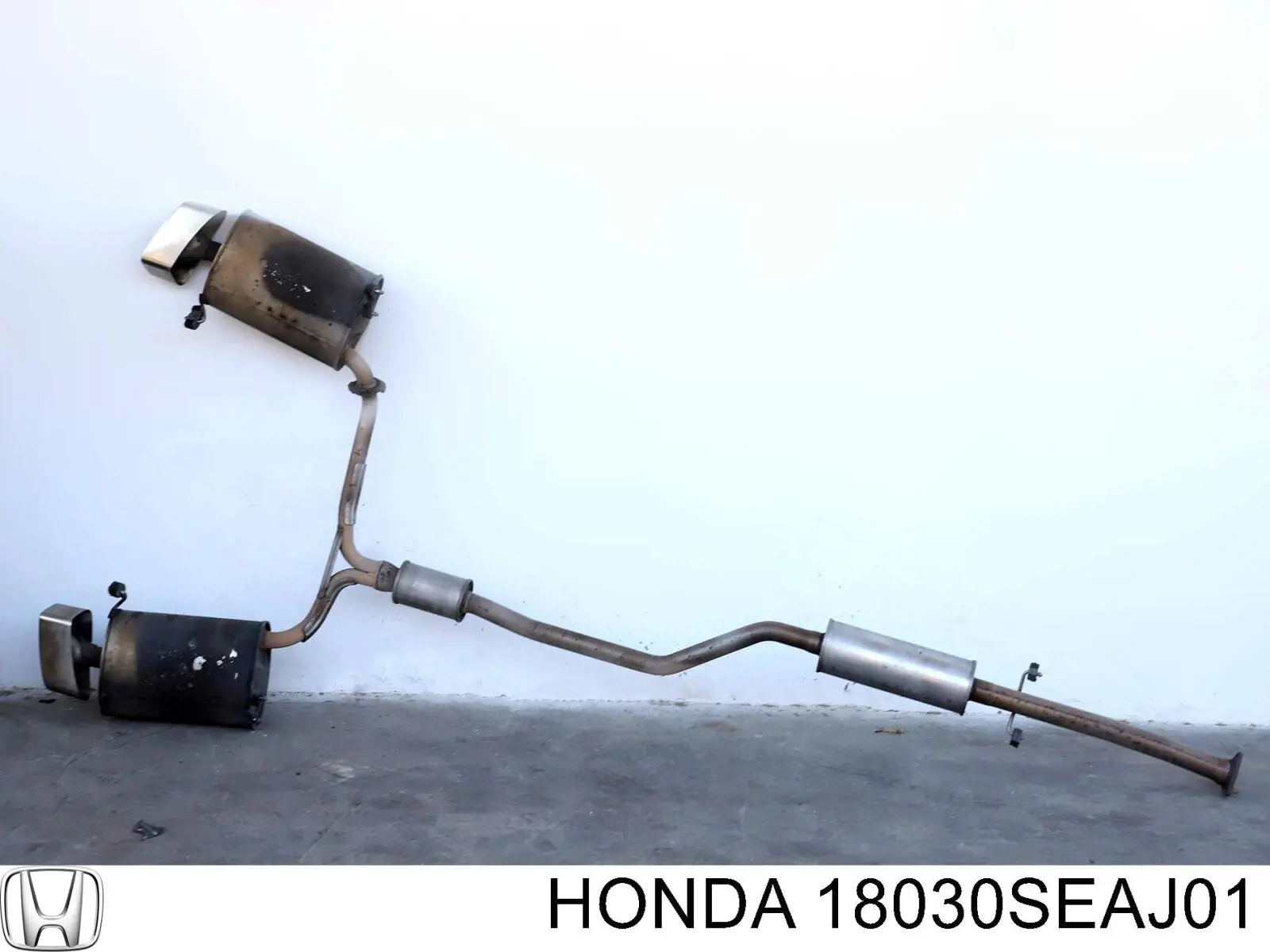 Do koszyka 18030SEAJ01 Honda Tłumik, tylna część