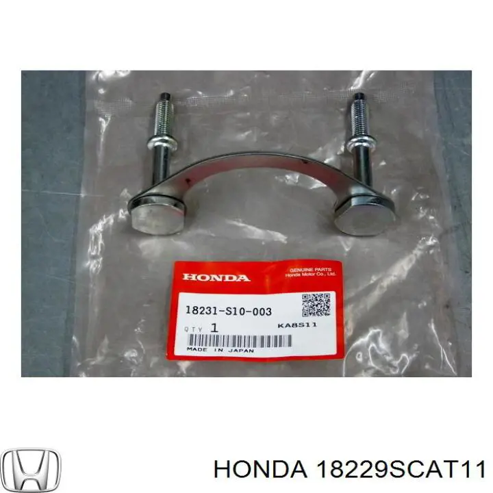 Do koszyka 18229SCAT11 Honda Uszczelka rury odbiornika tłumika