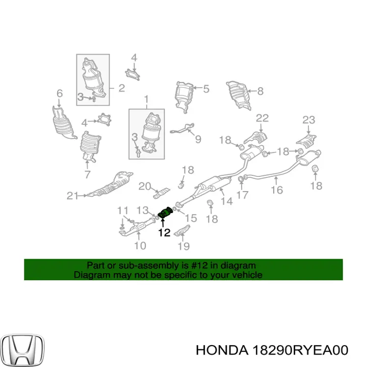 Konwerter-katalizator do Acura MDX II YD2