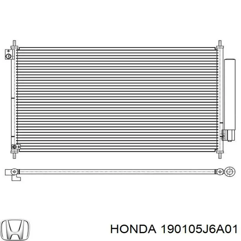 Chłodnica silnika Honda 190105J6A01 cena, od 199,59 USD