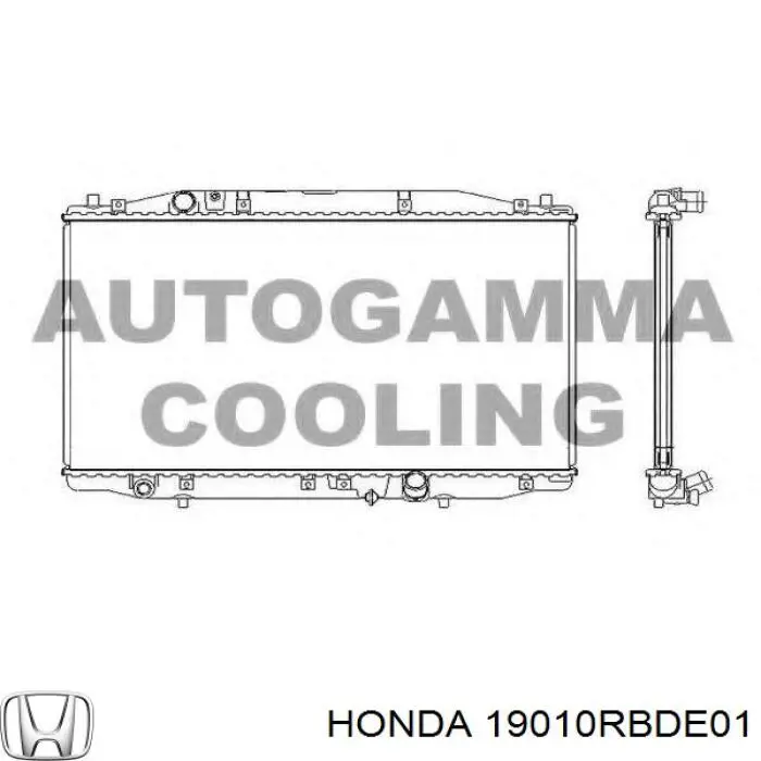 Do koszyka 19010RBDE01 Honda Chłodnica silnika
