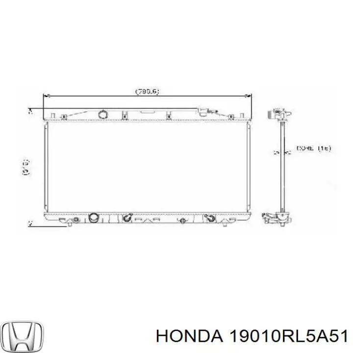 Chłodnica silnika 19010RL5A51 Honda