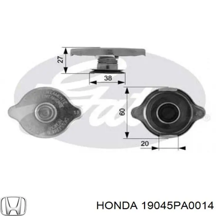  Pokrywa (korek) chłodnicy Honda Accord 3