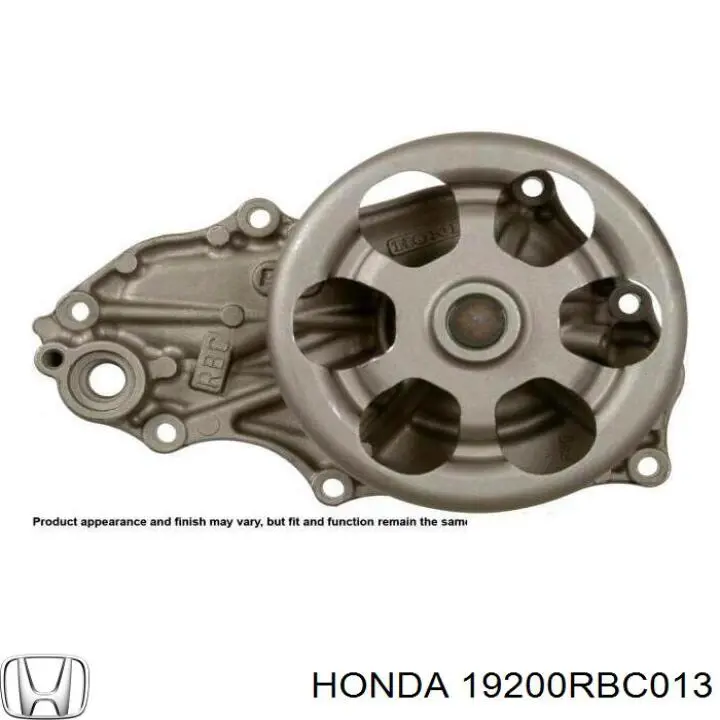 Pompa chłodząca wodna Honda 19200RBC013 cena, od 70,90 USD