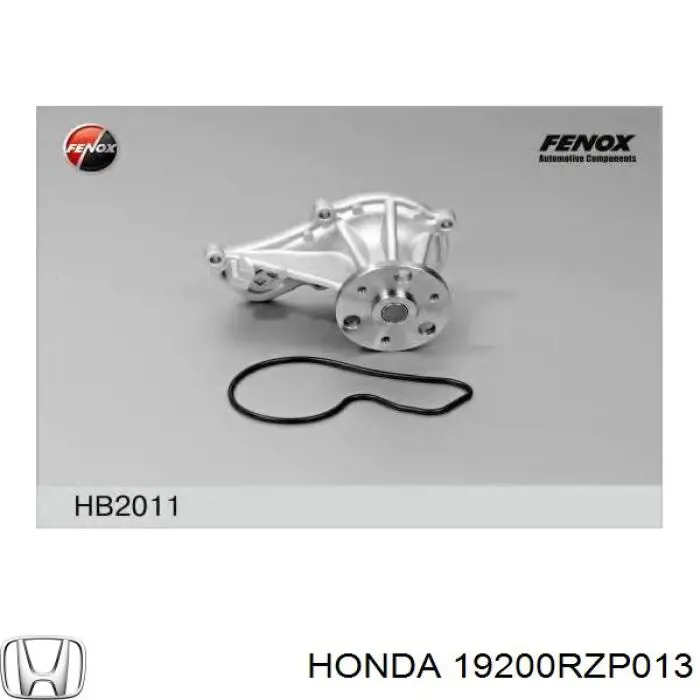 Pompa chłodząca wodna Honda 19200RZP013 cena, od 51,41 USD
