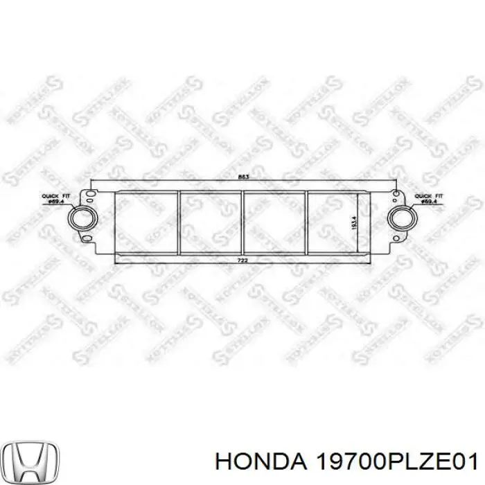 Chłodnica intercoolera Honda Civic VII hatchback (EU, EP, EV) (2000 - 2006) cena, od 688,10 USD