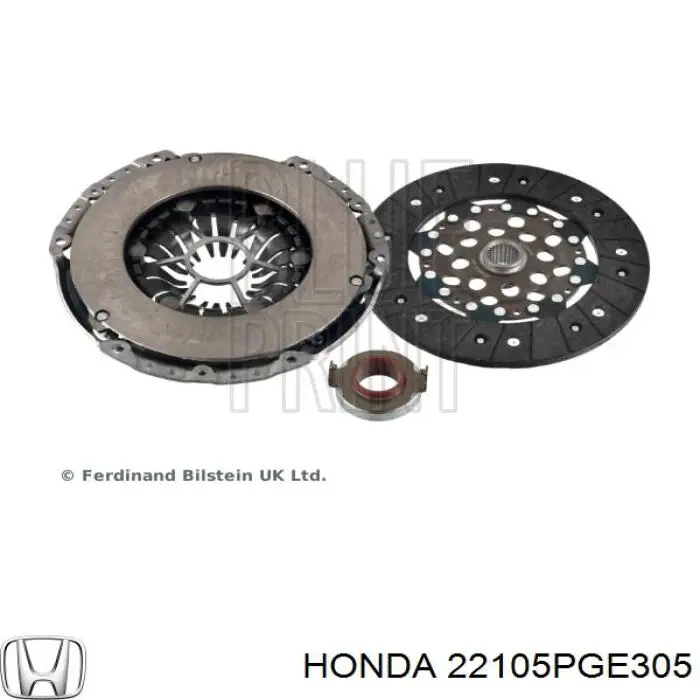 Do koszyka 22105PGE305 Honda Zestaw sprzęgła (3 części)