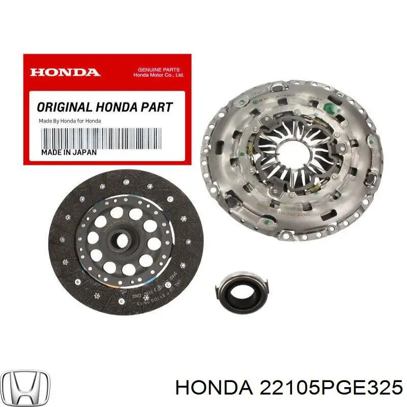Zestaw sprzęgła (3 części) Honda 22105PGE325 cena, od 107,60 USD