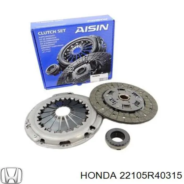 Do koszyka 22105R40315 Honda Zestaw sprzęgła (3 części)