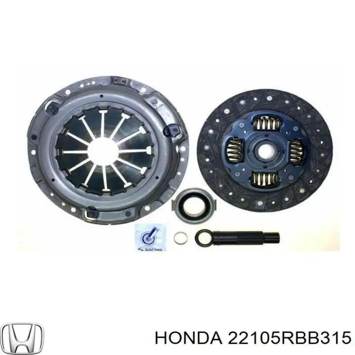 22105RBB315 Honda Zestaw sprzęgła (3 części)