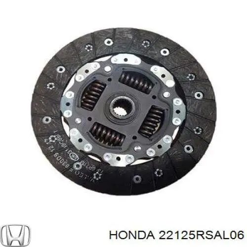 Do koszyka 22125RSAL06 Honda Zestaw sprzęgła (3 części)