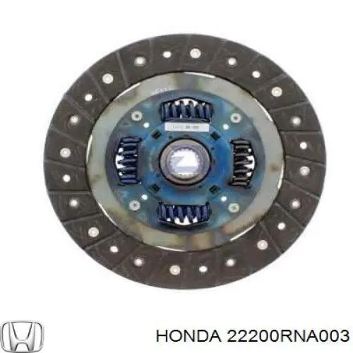 Do koszyka 22200RNA003 Honda Tarcza sprzęgła