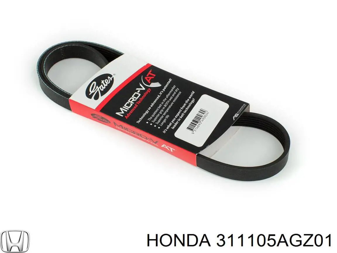 Do koszyka 311105AGZ01 Honda Pas napędowy mechanizmów