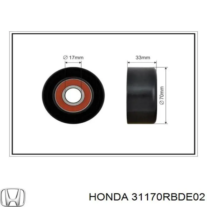Napinacz paska napędowego Honda 31170RBDE02 cena, od 42,79 USD