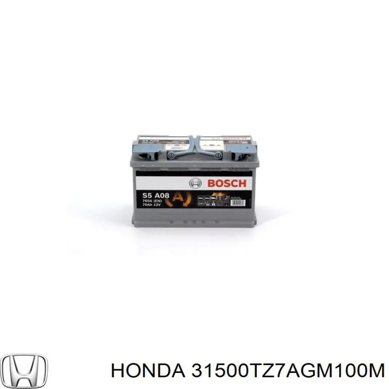 31500TZ7AGM100M Honda Bateria (akumulator)