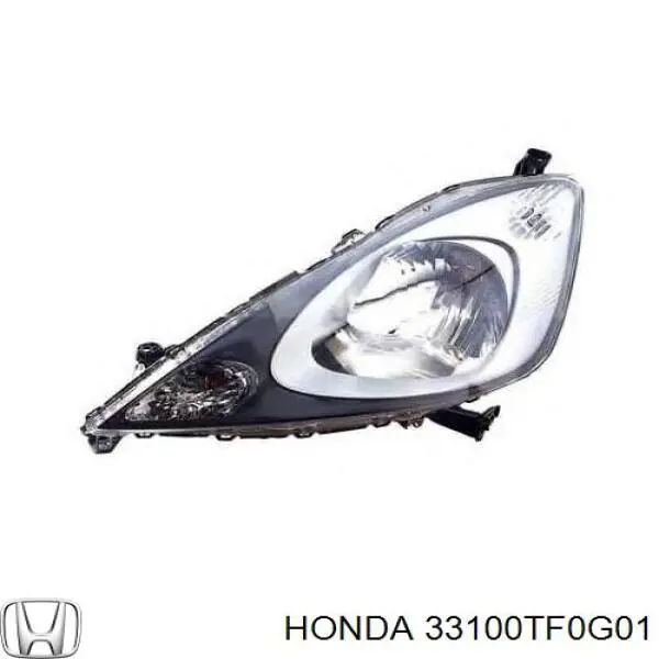 Do koszyka 33100TF0G01 Honda Reflektor prawy