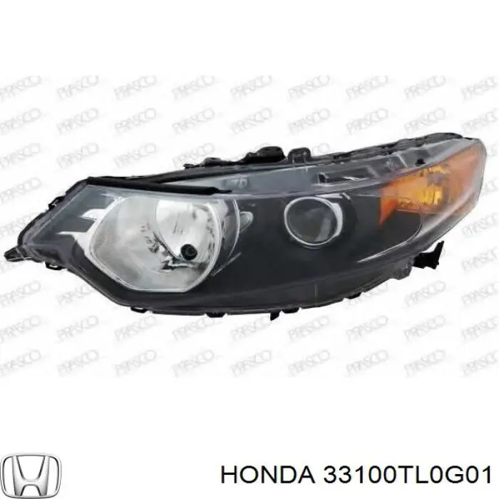 Do koszyka 33100TL0G01 Honda Reflektor prawy