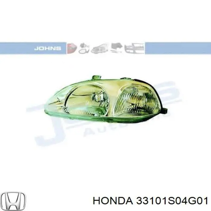 Reflektor prawy Honda 33101S04G01 cena, od 63,07 USD