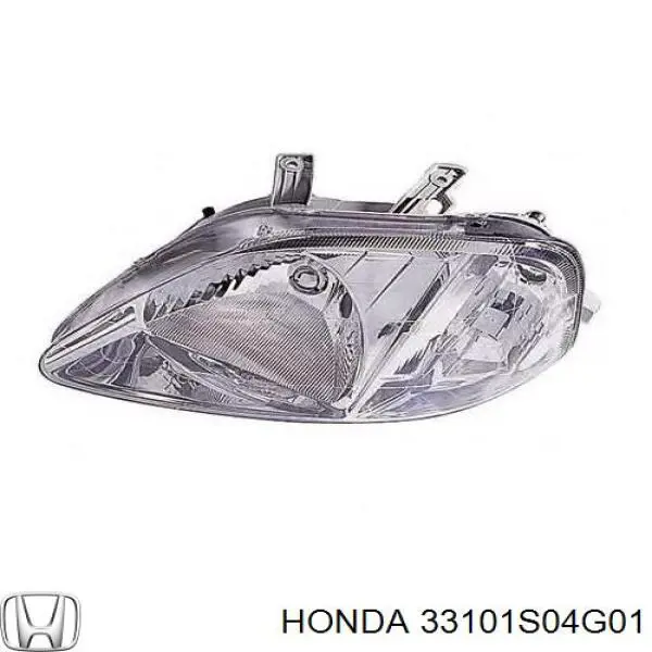 Do koszyka 33101S04G01 Honda Reflektor prawy