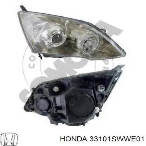 33101SWWE01 Honda Reflektor prawy